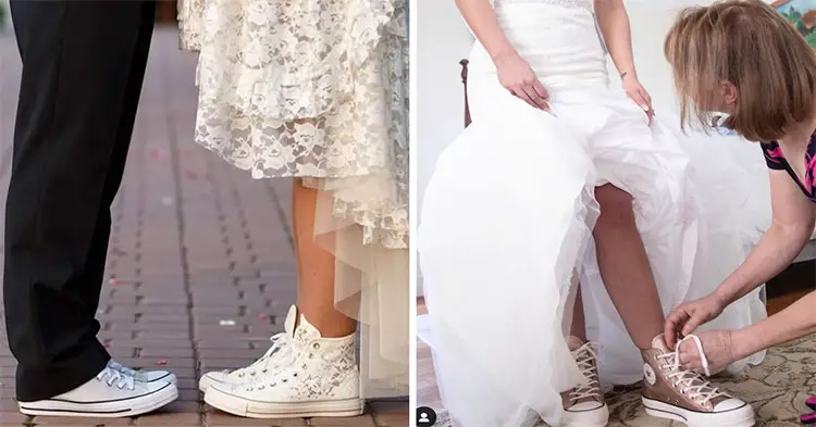 Converse a lancé une collection de chaussures de mariage pour les ...