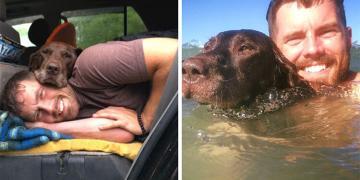 Un homme emmène sa chienne faire un voyage épique ultime après le diagnostic de cancer de sa chienne