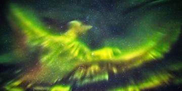 Des aurores boréales capturées sous la forme du légendaire phénix au-dessus de l’Islande