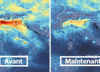 Les images satellites révèlent une baisse spectaculaire de la pollution pendant la quarantaine du coronavirus