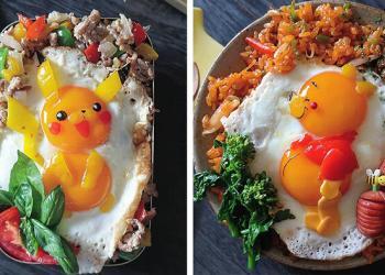Une mère japonaise transforme des œufs au plat en repas incroyablement mignons