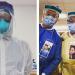 Des soignants du coronavirus mettent leurs photos sur les EPI pour que les patients voient leurs sourires