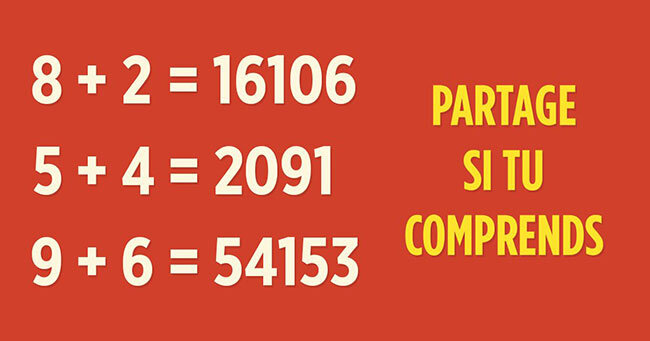 Si vous réussissez à résoudre cette équation mathématique vous êtes fort