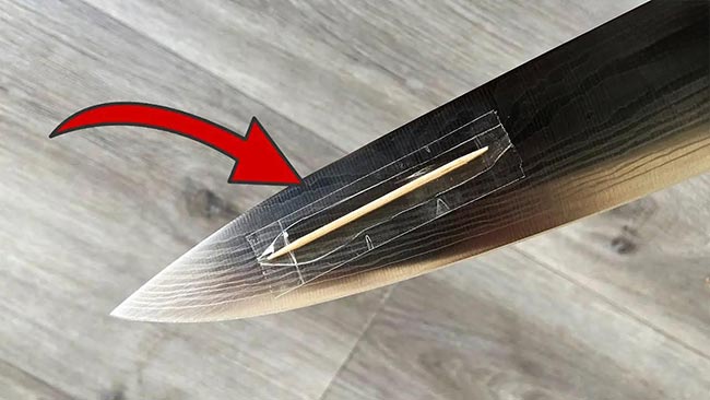 Fixez un cure-dent à votre couteau pour cette astuce de cuisine géniale 💥 (Vous serez surpris) 🤯