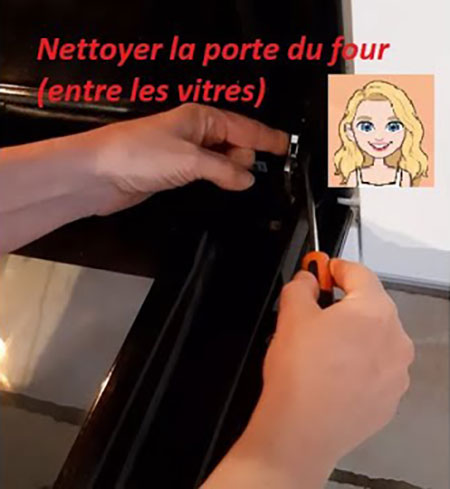 Voici comment démonter et nettoyer la porte du four (entre les vitres)