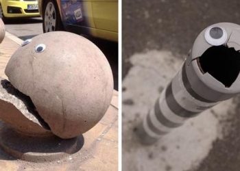 Quelqu&rsquo;un en Bulgarie colle des yeux globuleux sur des objets cassés dans la rue, et c&rsquo;est encore mieux que de les réparer