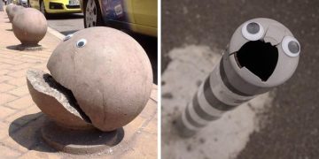 Quelqu&rsquo;un en Bulgarie colle des yeux globuleux sur des objets cassés dans la rue, et c&rsquo;est encore mieux que de les réparer