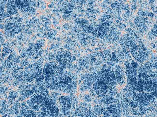 Simulation de l'univers à partir des filaments de la toile cosmique