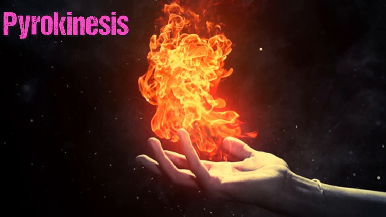 Une main humaine tenant une flamme contrôlée, illustrant le concept de pyrokinésie.