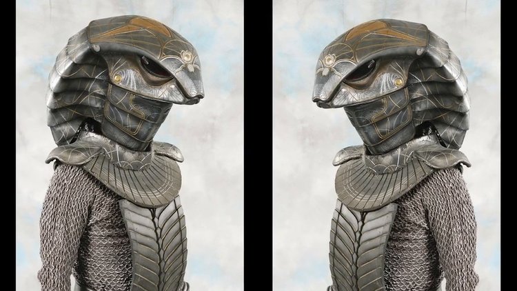 Représentation artistique des leaders reptiliens Wowane et Mpanku, associés aux légendes zoulous sur l'origine artificielle de la Lune.
