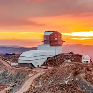 L'observatoire Rubin en haut du Mont Pachon. © Image : Olivier Bonin/SLAC National Accelerator Laboratory 