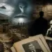 Montage illustrant des phénomènes paranormaux et historiques liés à des secrets d'état cachés au public