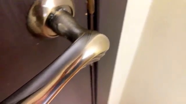 Poignee de porte metallique comme neuve